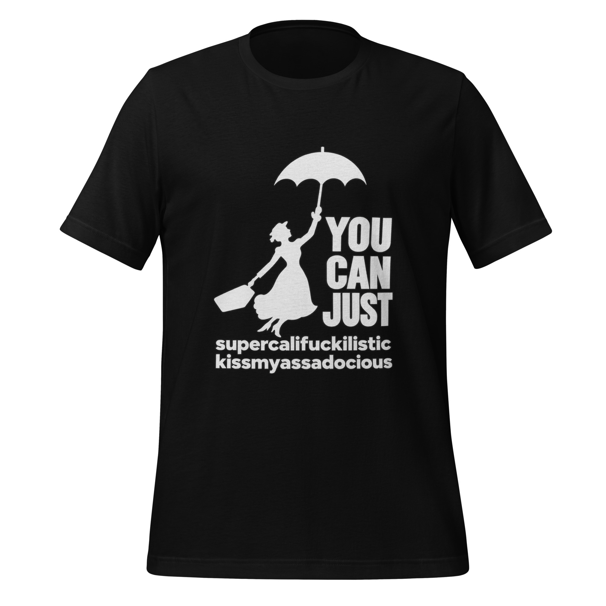 unisex staple t shirt black front 6aaa8ff996f8c.jpg Mary F’N Poppins funny adult humor vacation T-shirt