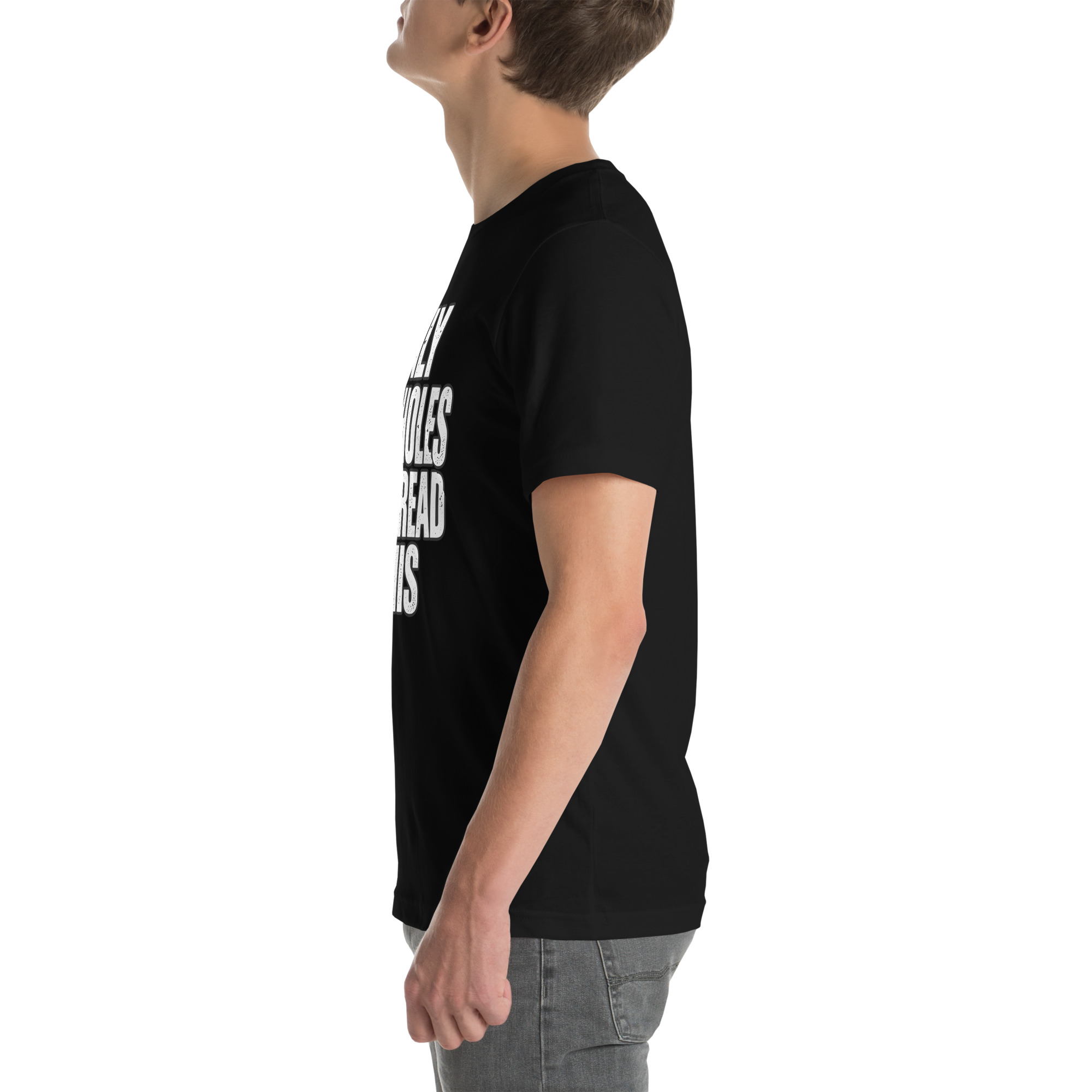 unisex staple t shirt black left 6aa43d6f1828c.jpg Only Assholes Can Read This adult humor vacation shirt
