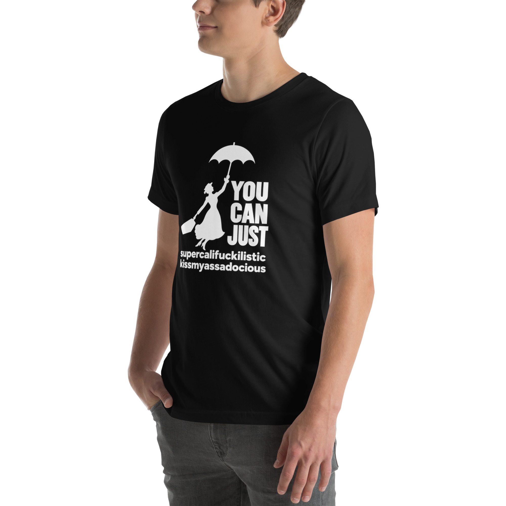 unisex staple t shirt black left front 6aaa8ff99870f.jpg Mary F’N Poppins funny adult humor vacation T-shirt