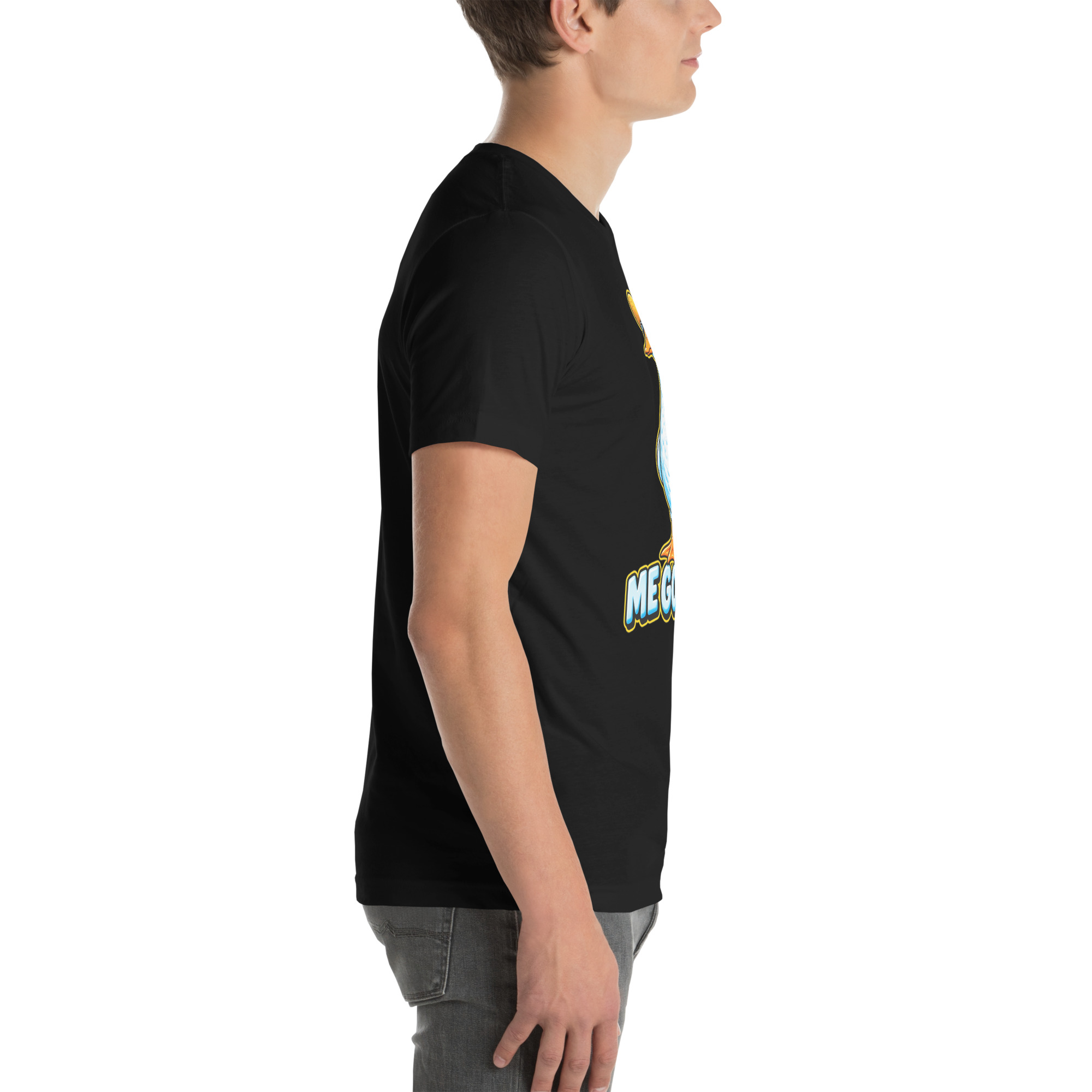unisex staple t shirt black right 6aa43645da30d.jpg Me Goose-Ta Funny Mexico vacation goose T-shirt