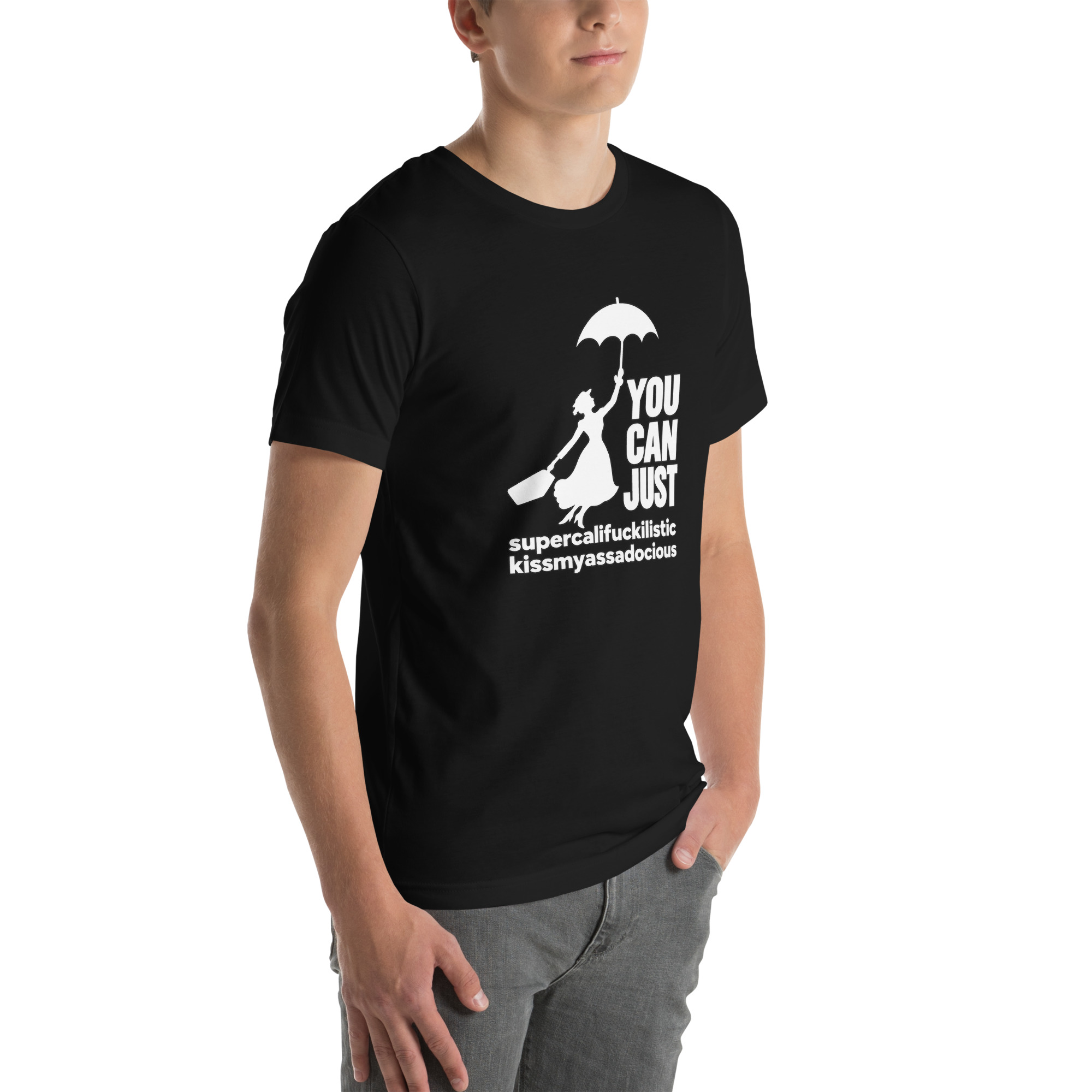 unisex staple t shirt black right front 6aaa8ff998e0c.jpg Mary F’N Poppins funny adult humor vacation T-shirt